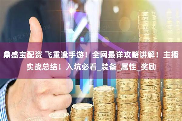 鼎盛宝配资 飞重逢手游！全网最详攻略讲解！主播实战总结！入坑必看_装备_属性_奖励
