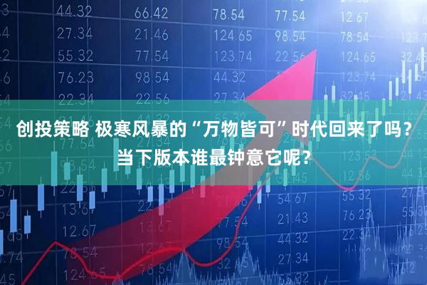 创投策略 极寒风暴的“万物皆可”时代回来了吗？当下版本谁最钟意它呢？